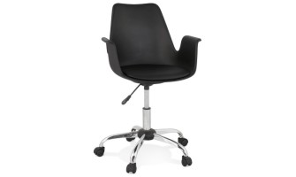 OC00580BLCH 5404028302484 Chaise de bureau avec accoudoirs TRIP noire design