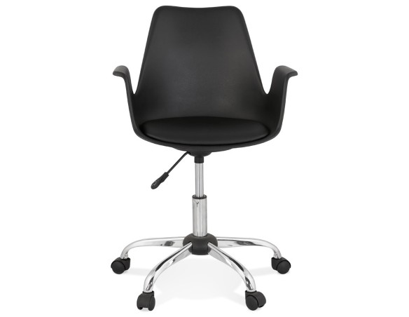 Chaise de bureau avec accoudoirs TRIP noire design
