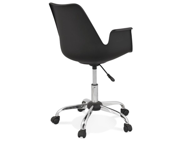 Chaise de bureau avec accoudoirs TRIP noire design