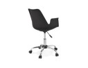 Chaise de bureau avec accoudoirs TRIP noire design