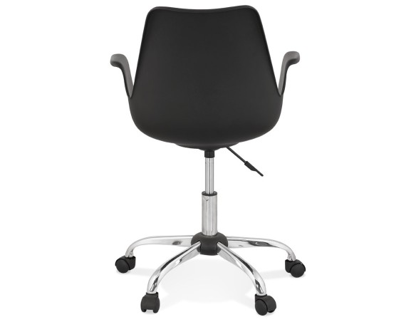 Chaise de bureau avec accoudoirs TRIP noire design