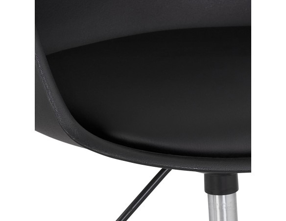 Chaise de bureau avec accoudoirs TRIP noire design