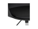 Chaise de bureau avec accoudoirs TRIP noire design