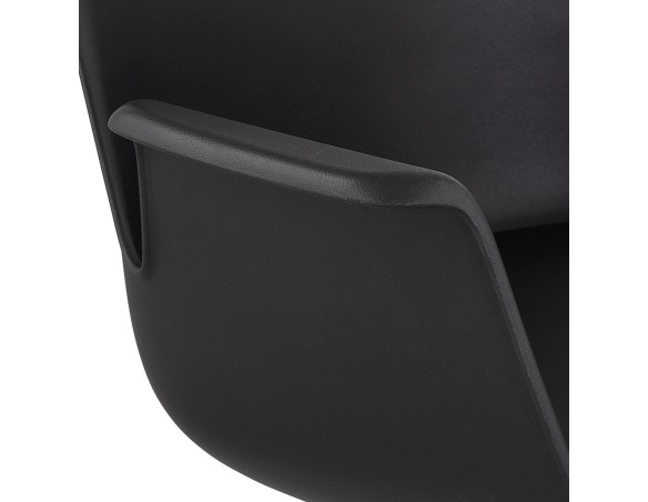 Chaise de bureau avec accoudoirs TRIP noire design