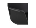Chaise de bureau avec accoudoirs TRIP noire design