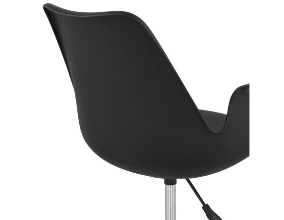 Chaise de bureau avec accoudoirs TRIP noire design