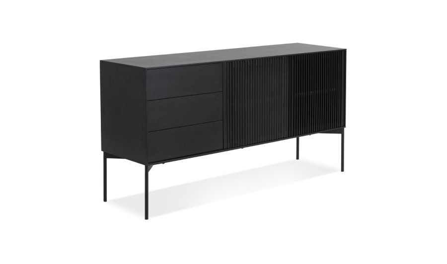 OA00760BL 5404028323410 Meuble de rangement design CONVIV en bois noir