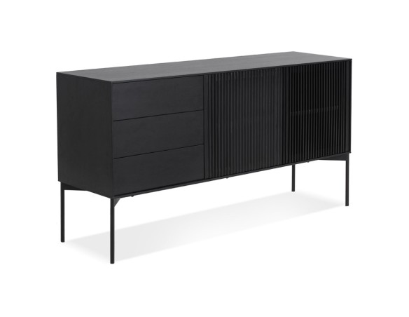 OA00760BL 5404028323410 Meuble de rangement design CONVIV en bois noir