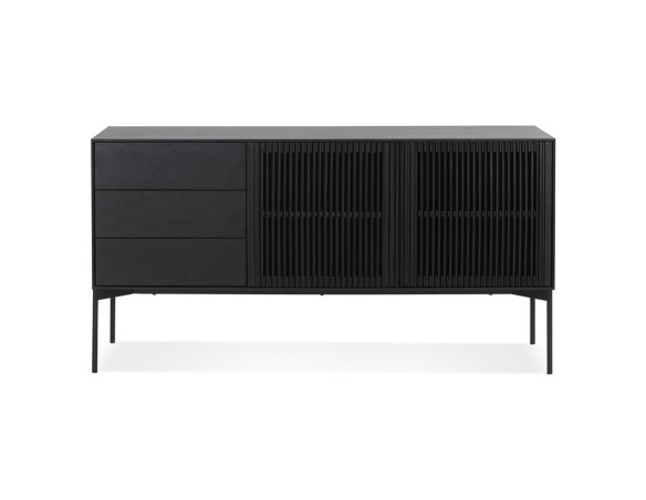 Meuble de rangement design CONVIV en bois noir