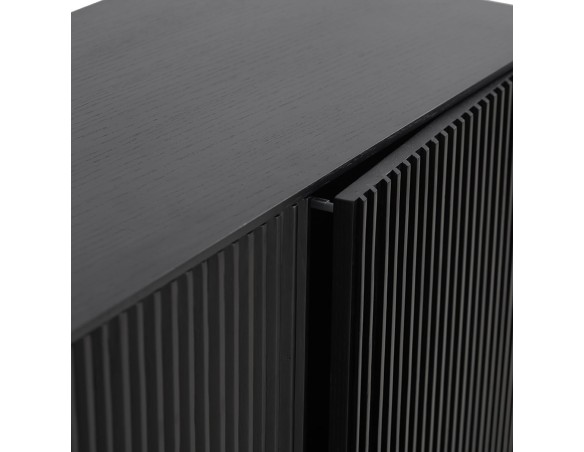 Meuble de rangement design CONVIV en bois noir