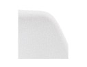 Chaise design VALENTINE en tissu bouloché blanc style scandinave