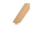 Chaise design VALENTINE en tissu bouloché blanc style scandinave
