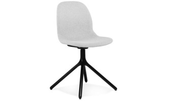 CH05170LGBL 5404028349069 Chaise design PAVONIS en tissu gris clair