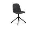 CH05180DGBL 5404028349083 Chaise design PAVONIS en tissu gris foncé