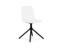 CH05190WHBL 5404028349106 Chaise design TUCANA blanche avec pieds en métal noir