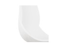 Chaise design TUCANA blanche avec pieds en métal noir