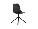 CH05200BLBL 5404028349120 Chaise design TUCANA noire avec pieds en métal
