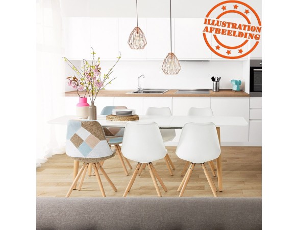 Chaise scandinave GOUJA blanche