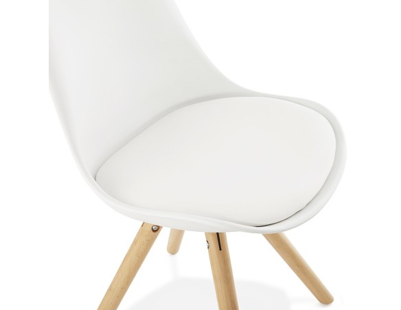 Chaise scandinave GOUJA blanche