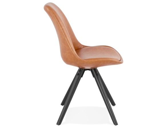 Chaise design STREET brune style industriel