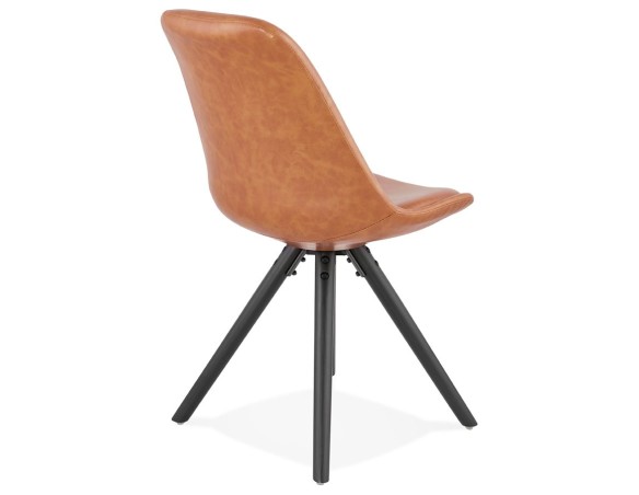 Chaise design STREET brune style industriel