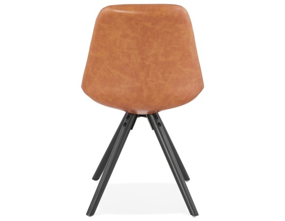Chaise design STREET brune style industriel