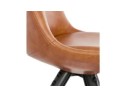 Chaise design STREET brune style industriel
