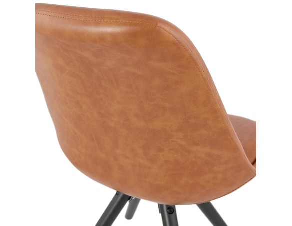 Chaise design STREET brune style industriel