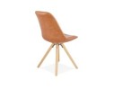 Chaise design STREET en matière synthétique brune