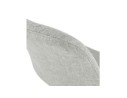 Chaise moderne HIPHOP en tissu gris et pieds en bois noir