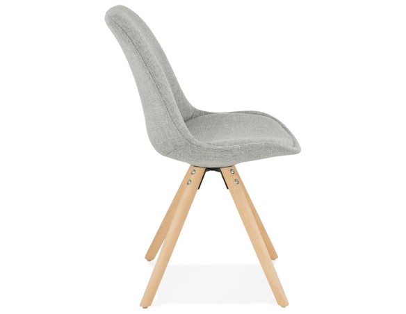Chaise scandinave HIPHOP en tissu gris
