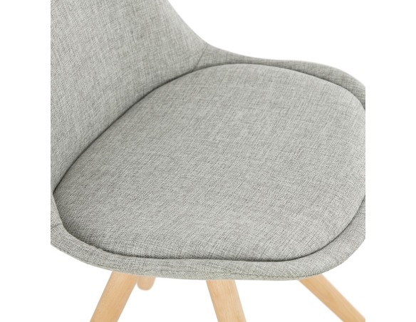Chaise scandinave HIPHOP en tissu gris