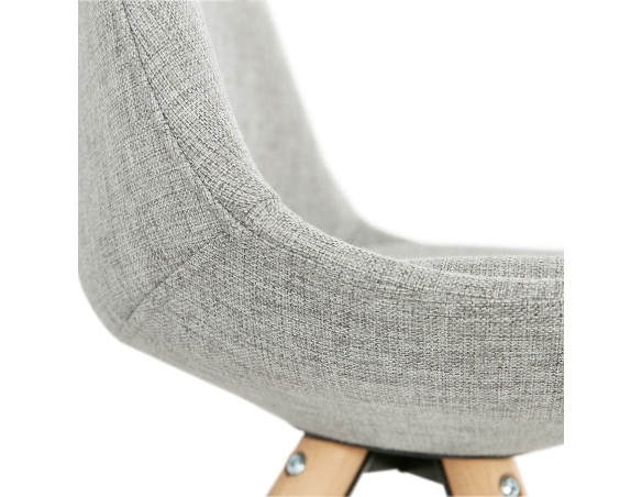 Chaise scandinave HIPHOP en tissu gris