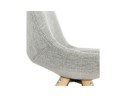Chaise scandinave HIPHOP en tissu gris