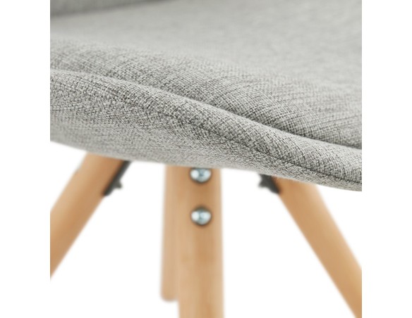 Chaise scandinave HIPHOP en tissu gris
