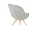 Chaise scandinave HIPHOP en tissu gris