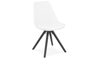 CH01880WHBL 5420072058238 Chaise design PIPA blanche
