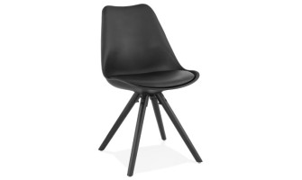 CH01890BLBL 5420072058252 Chaise design PIPA noire