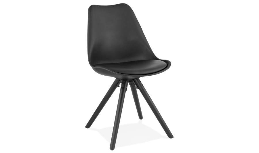CH01890BLBL 5420072058252 Chaise design PIPA noire CH01890BLBL 5420072058252 Chaise design PIPA noire