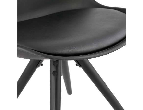 Chaise design PIPA noire