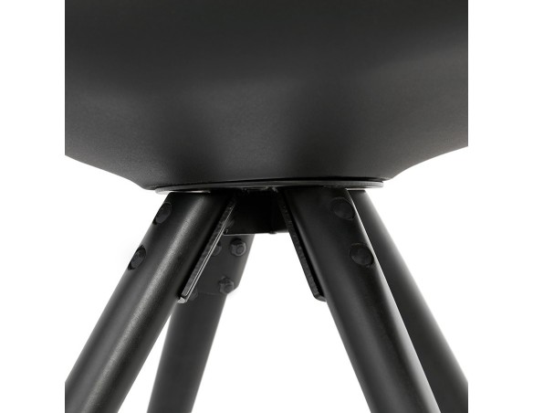 Chaise design PIPA noire
