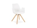 AC02400WHNA 5420072065502 Chaise avec accoudoirs ZALIK blanche style scandinave