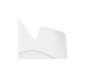 Chaise avec accoudoirs SALY blanche style industriel