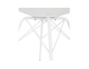 Chaise avec accoudoirs SALY blanche style industriel