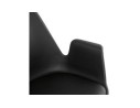 Chaise avec accoudoirs SALY noire style industriel