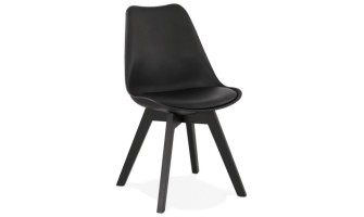 CH02780BLBL 5420072072142 Chaise design TAPAS noire