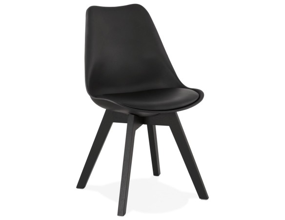 CH02780BLBL 5420072072142 Chaise design TAPAS noire