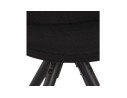 Chaise moderne HIPHOP en tissu et bois noir
