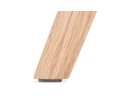 Chaise scandinave WILLY en tissu noir avec pieds en bois finition naturelle