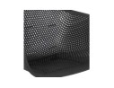 Chaise avec accoudoirs perforée DRAK noire intérieure / extérieure